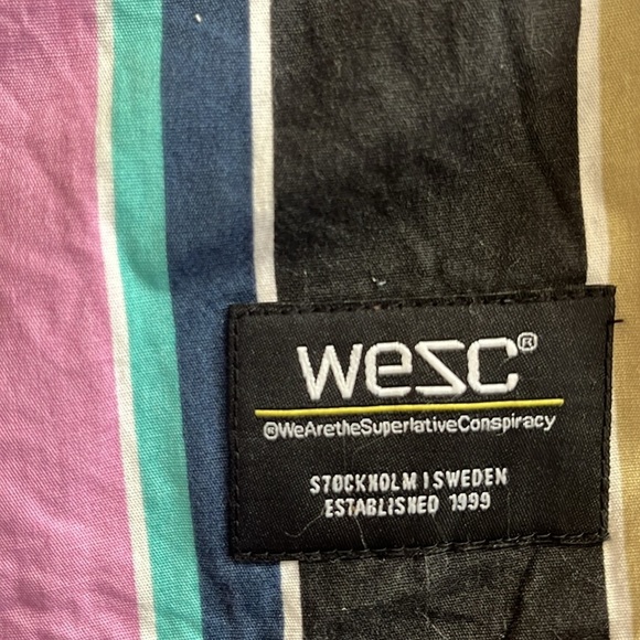 WeSC Hampus Lawn Stripe Shorts - Picture 6 of 9